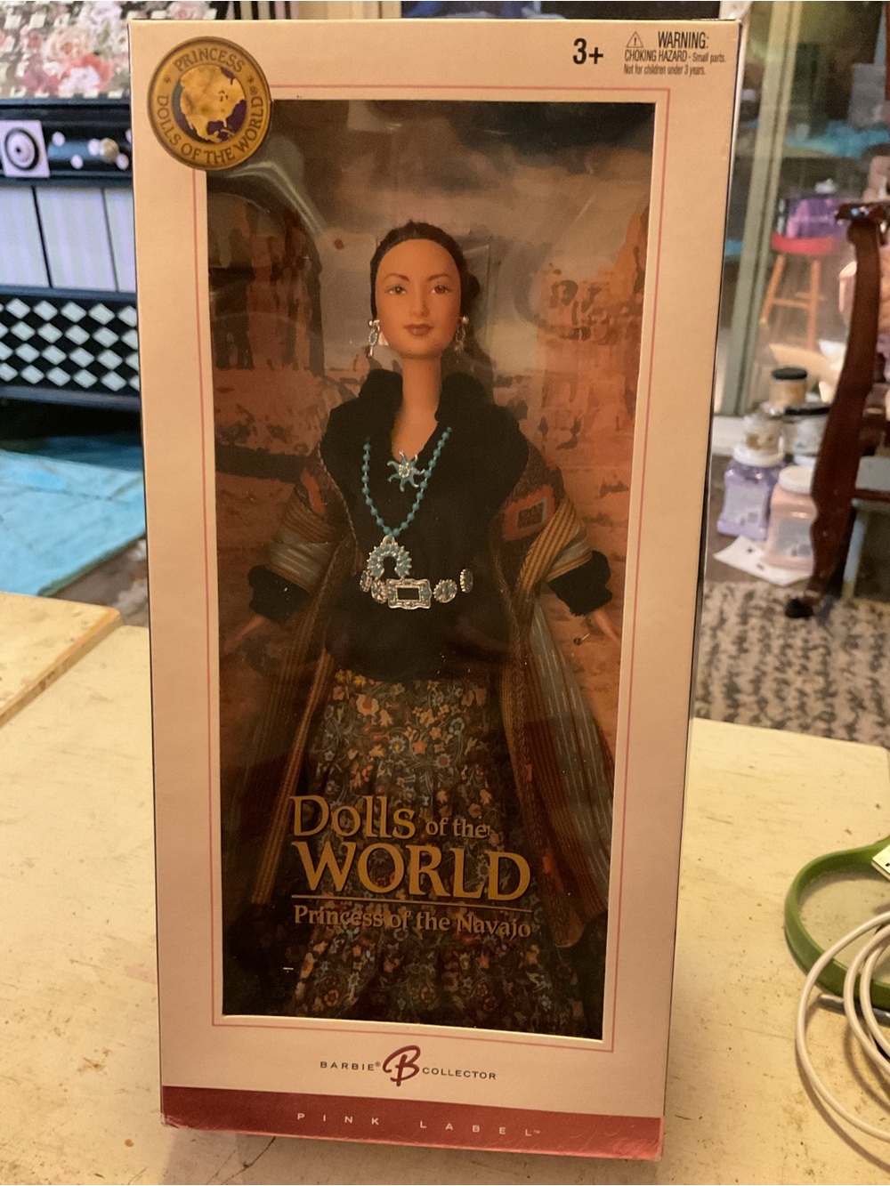 Barbie Princess of the Navajo with Doll Box Pink Label Highly Collectible